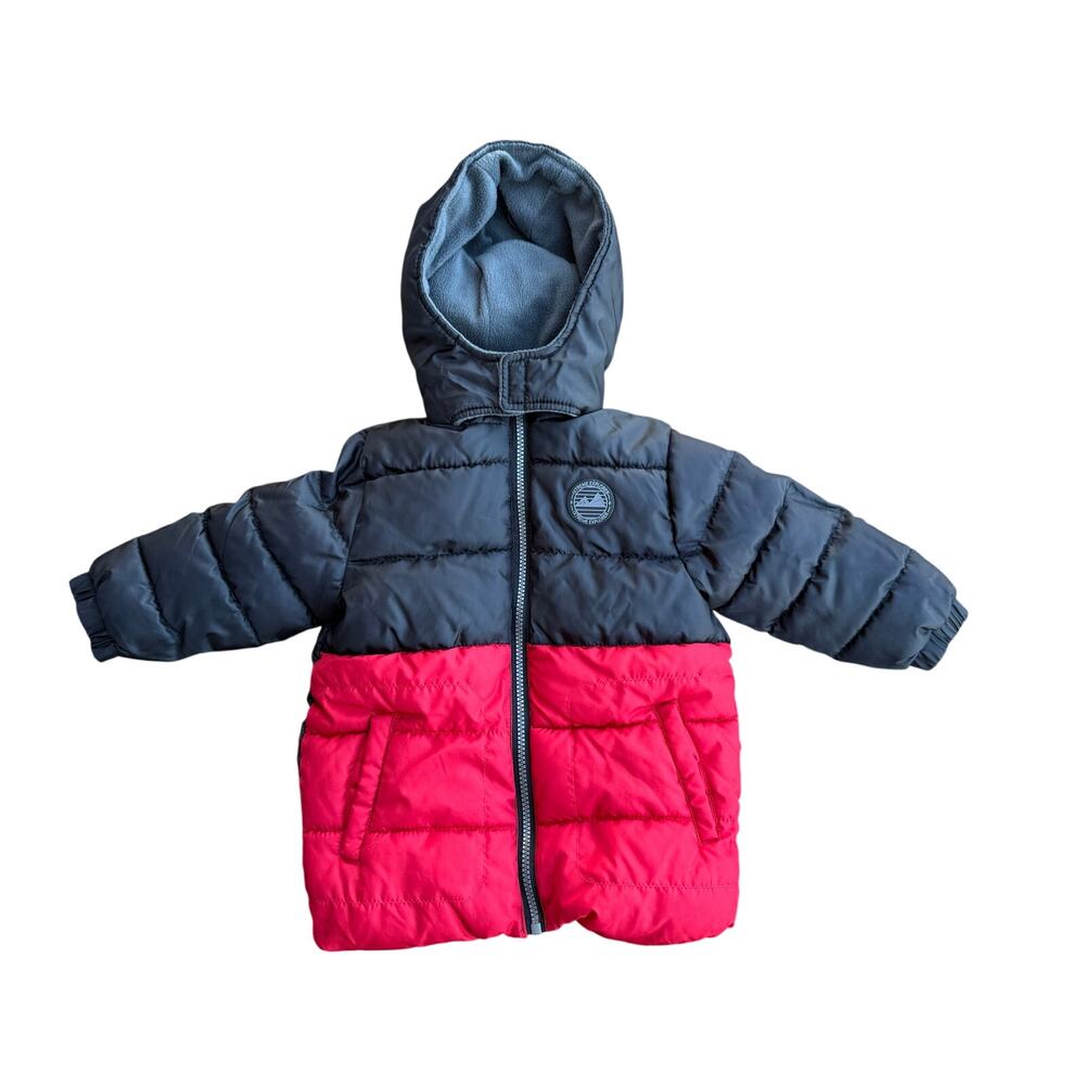 iXTREME Toddler Boy Red Black Puffer Jacket 24M NWOT